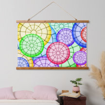 Vibrant Rainbow Concentric Circles