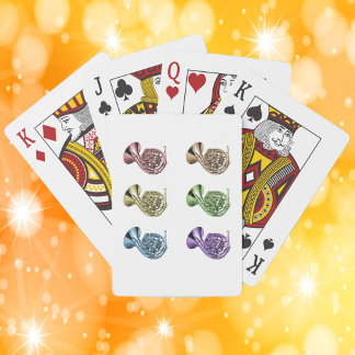 Vibrant Rainbow French Horn Pop Art Design Poker Cards