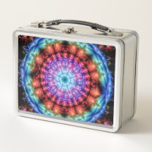Vibrant Rainbow Kaleidoscope Colorful Mandala