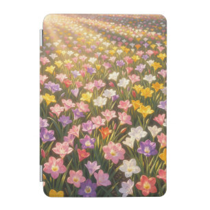 Vibrant Rainbow Lily Flower Field iPad Mini Cover