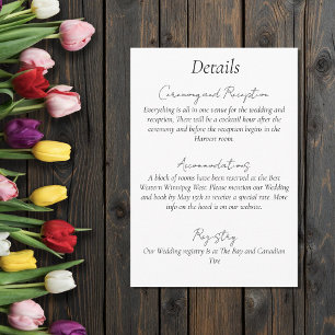 Vibrant Rainbow Minimalist Tulip LGBTQ+  Enclosure Card