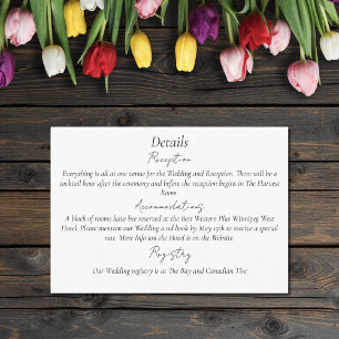 Vibrant Rainbow Minimalist Tulip LGBTQ+  Enclosure Card