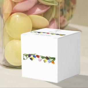 Vibrant Rainbow Minimalist Tulip LGBTQ+ Favor Boxes