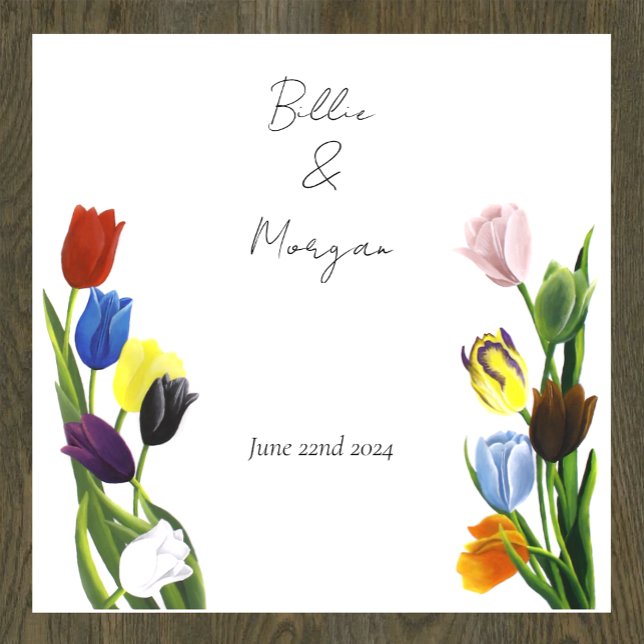 Vibrant Rainbow Minimalist Tulip LGBTQ+  Floor Decals (Creator Uploaded)