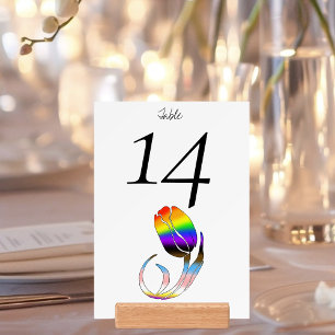 Vibrant Rainbow Minimalist Tulip LGBTQ+  Holder