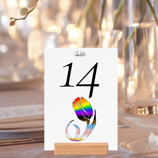 Vibrant Rainbow Minimalist Tulip LGBTQ+  Holder (Creator Uploaded)