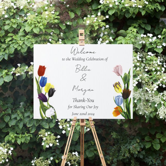 Vibrant Rainbow Minimalist Tulip LGBTQ+  Sign (Creator Uploaded)