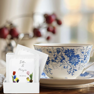 Vibrant Rainbow Minimalist Tulip LGBTQ+  Tea Bag Drink Mix