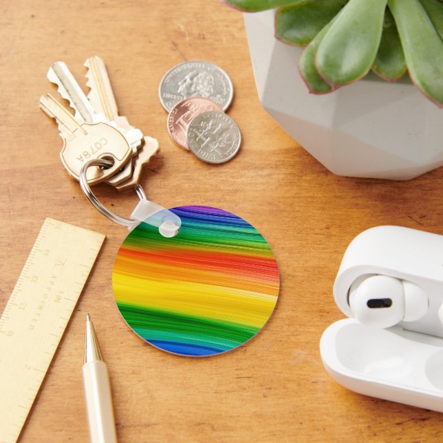 Vibrant Rainbow of Colors Keychain (Desk)