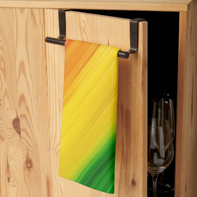 Vibrant Rainbow of Colors Kitchen Towel (Thirds Fold)