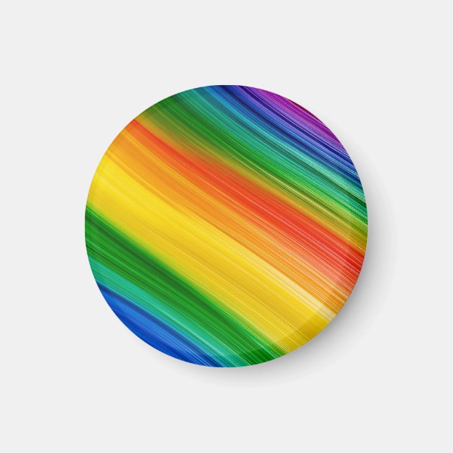 Vibrant Rainbow of Colors Magnet (Front)