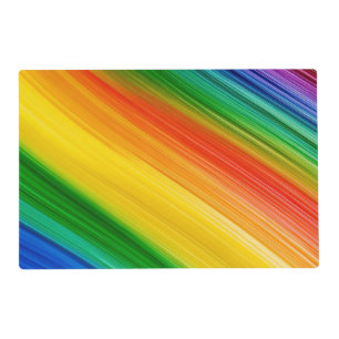 Vibrant Rainbow of Colors Placemat