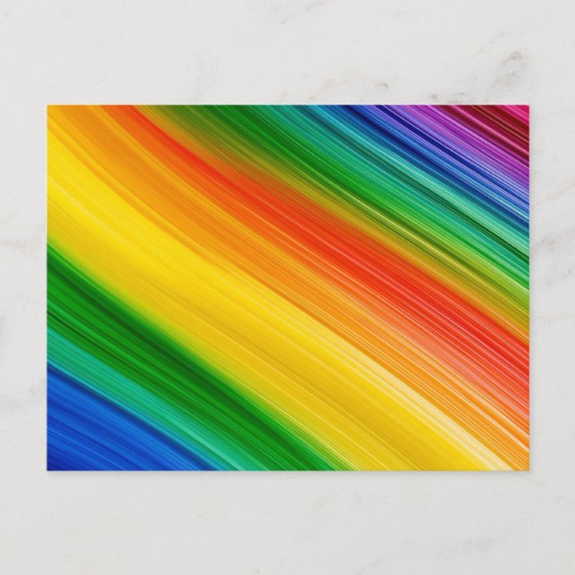 Vibrant Rainbow of Colors Postcard (Front)