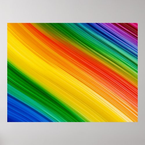 Vibrant Rainbow of Colors Poster