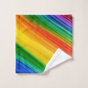 Vibrant Rainbow of Colors Wash Cloth