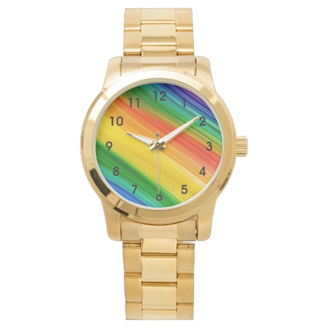 Vibrant Rainbow of Colors Watch (Front)