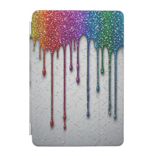 Vibrant Rainbow Paint Drips iPad Mini Cover