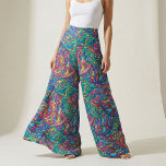 Vibrant Rainbow Stained Glass Abstract Leaf Motifs Fabric