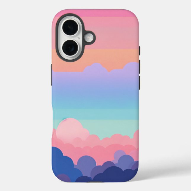 Vibrant Rainbow Sticker Design Case-Mate iPhone Case (Back)