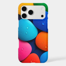 Vibrant Rainbow Stones with Dew Drops Colorful Abs