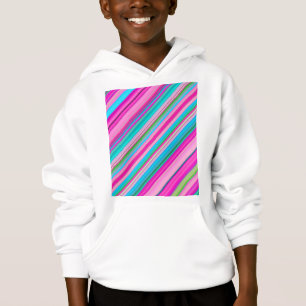 Vibrant Rainbow Stripe Pattern Design Hoodie