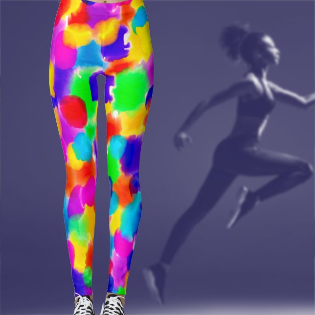Vibrant Rainbow Summer Leggings (Creator Uploaded)