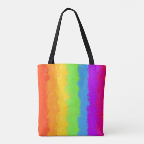 Vibrant Rainbow  Tote Bag