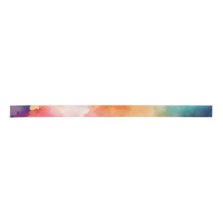 Vibrant Rainbowcolor Watercolor Ribbon