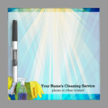 Vibrant Rays Custom Cleaning Service Business Dry Erase Board