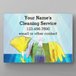 Vibrant Rays Custom Cleaning Service Business Plaque