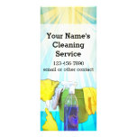 Vibrant Rays Custom Cleaning Service Business Rack Card