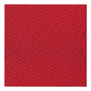 Vibrant Red Fabric Texture Faux Canvas Print