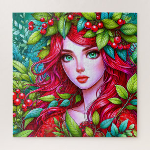 Vibrant red hair jigsaw puzzle