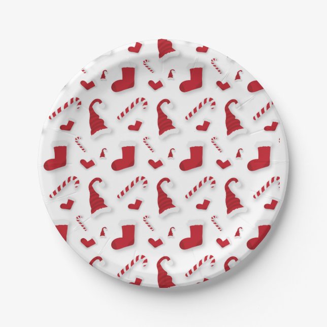Vibrant Red Hue Premium Quality Convenient PARTY Paper Plates (Front)