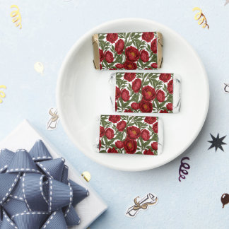Vibrant Red Peony Collection Customizable Party Hershey's Miniatures