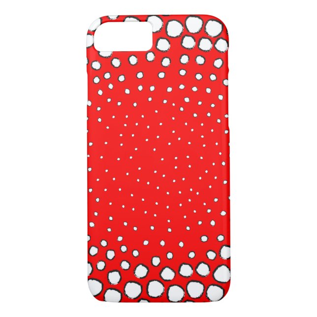 vibrant red pheasant inspired design Case-Mate iPhone case (Back)