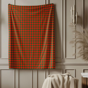 Vibrant Red Plaid Blanket for Holiday Hearth Style