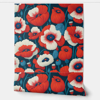 Vibrant Red Poppy  Wallpaper