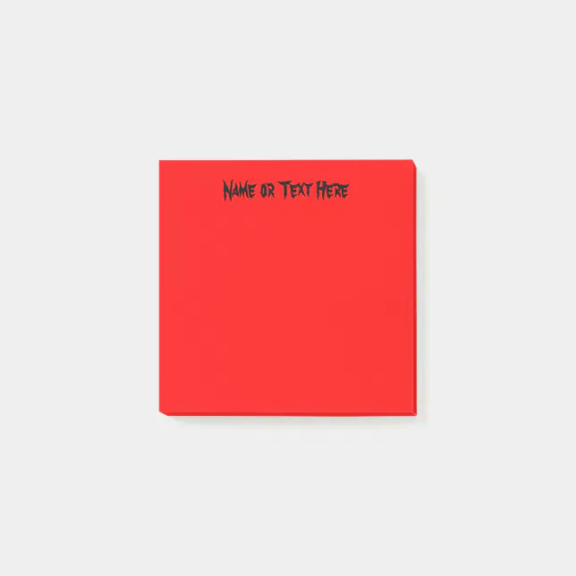 Post It Sticker Red Vibrant Red Post-it Notes | Zazzle