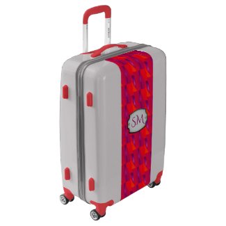 Vibrant Red Purple Flash Flame Pattern