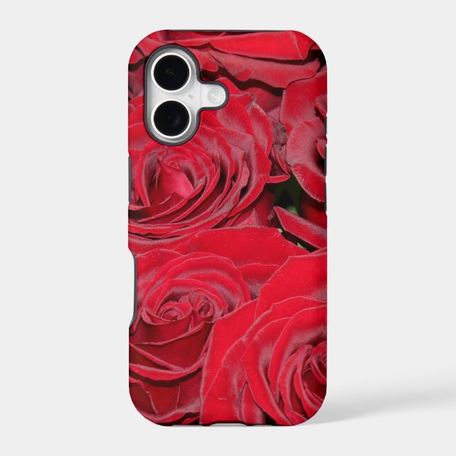 Vibrant Red Roses Case-Mate iPhone Case (Back)