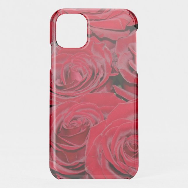 Vibrant Red Roses Uncommon iPhone Case (Back)