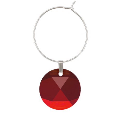 VIBRANT RED RUBY GEMSTONE WINE CHARM