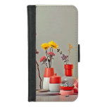 Vibrant Red Yellow Arrangement Design iPhone 8/7 Wallet Case