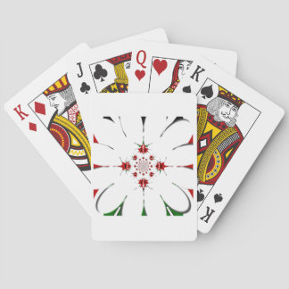 Vibrant Republic of Kenya Shield Flag Kaleidoscope Poker Cards