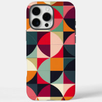 Vibrant Retro-Inspired Geometric iPhone case