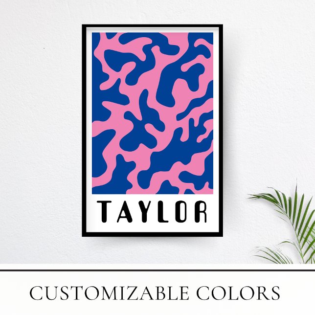 Vibrant Retro Minimalist Funky Pattern Poster (Creator Uploaded)