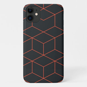 Vibrant, retro, simple, cool, trendy cube pattern iPhone 11 case