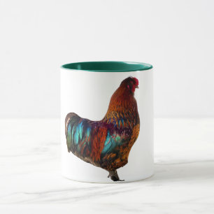 Vibrant Rooster Mug - Colorful Farm Fresh Art