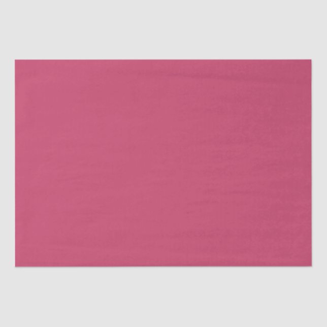 Vibrant Rose Deep Pink Solid Color #ca3f67 Tissue Paper (Front)